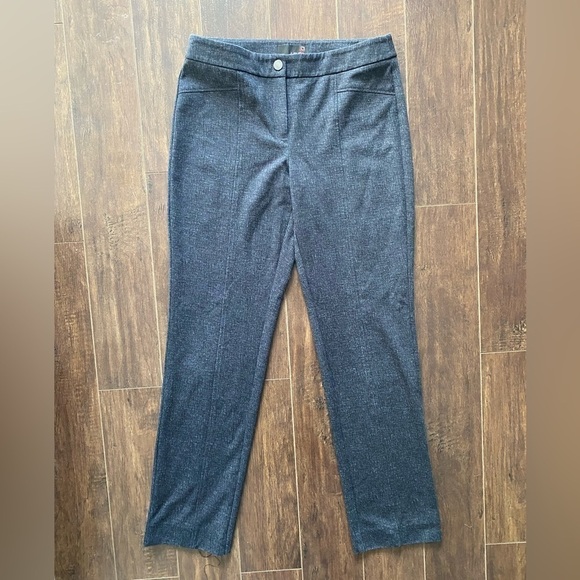 Laura Dark Gray Slim Leg Pants Size 6 - Picture 3 of 9